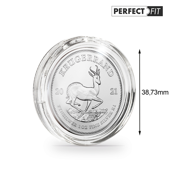 Ultra capsules Perfect Fit pour  1 oz. Krugerrand argent (39 mm), paquete de 10