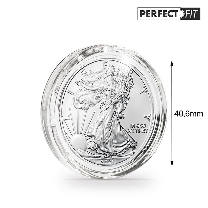Ultra capsules Perfect Fit pour  1 oz. American Eagle argent (40,6 mm), paquete de 10