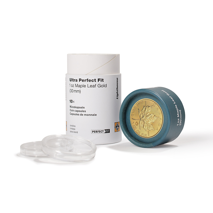 Ultra capsules Perfect Fit pour 1 oz. Maple Leaf Gold (30,00 mm), paquete de 10