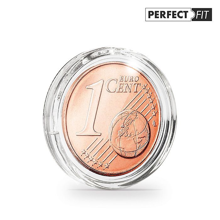 Capsules ULTRA Perfect Fit pour 1 Euro-Cent (16,25 mm), paquete de 100