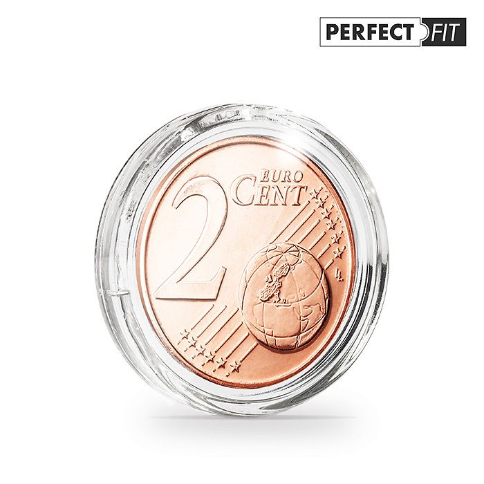 Capsules ULTRA Perfect Fit pour 2 Euro-Cent (18,75 mm), paquete de 100
