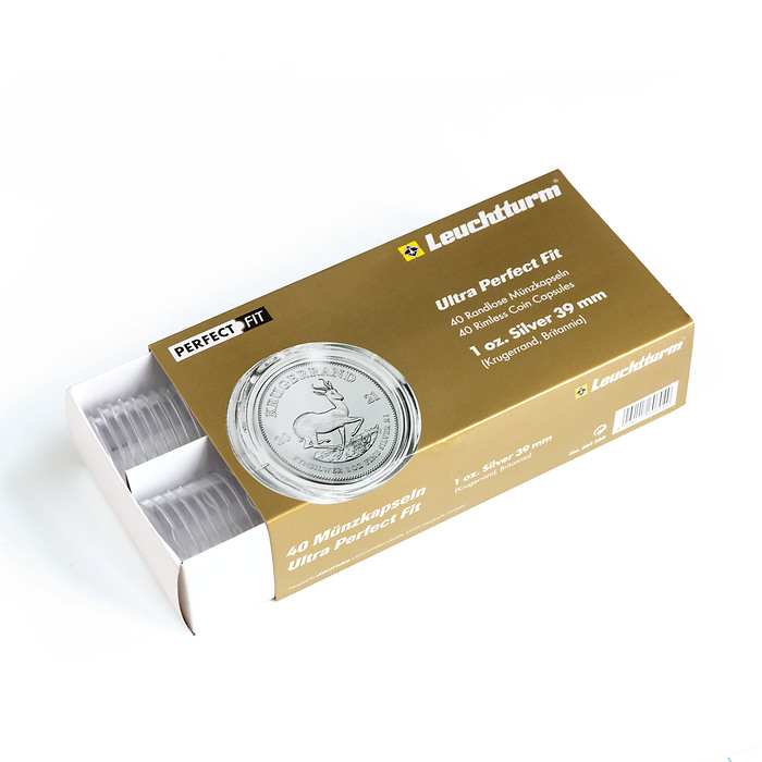 Ultra capsules Perfect Fit pour  1 oz. Krugerrand argent (38.73 mm), paquete de 40