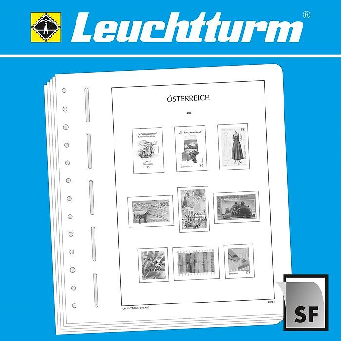 LEUCHTTURM feuilles complémentaires SF Autriche - Dispenser-timbres 2021