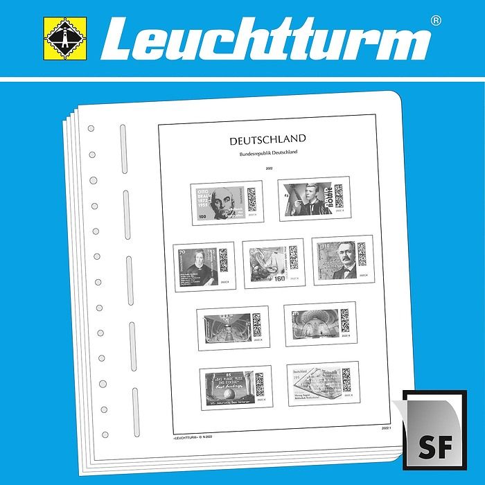 Leuchtturm feuilles préimprimées République Fédérale d'Allemagne 2015-2013