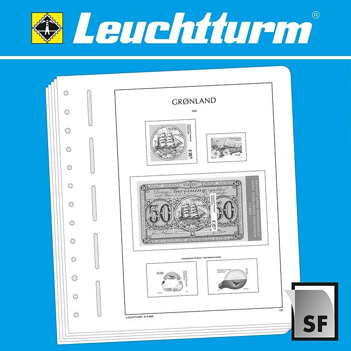 LEUCHTTURM SF-Feuilles préimprimées Groenland 2020-2023