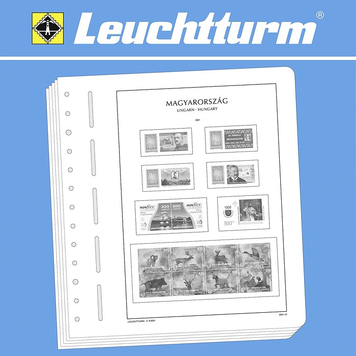Leuchtturm feuilles complémentaires Hongrie 2021