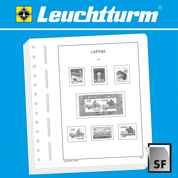 Leuchtturm feuilles complémentaires SF Lettonie 2021