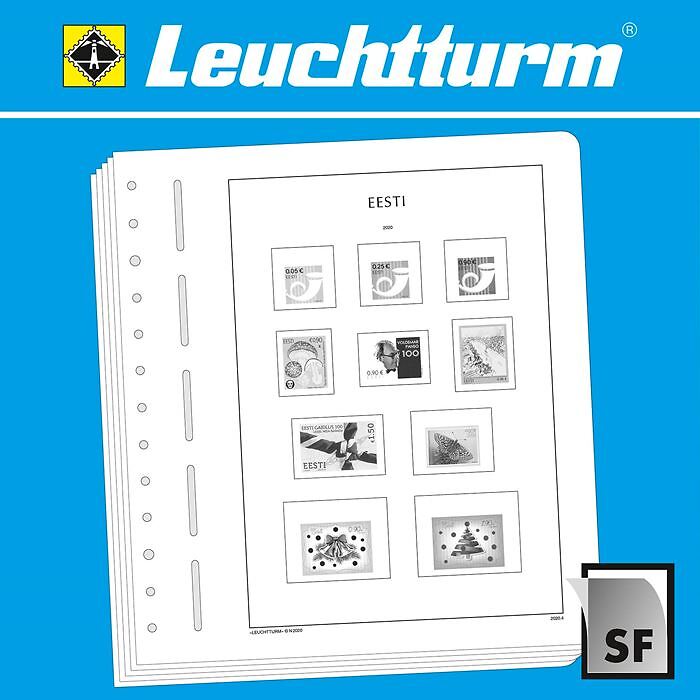 LEUCHTTURM SF-Feuilles préimprimées Estonie 2020-2023