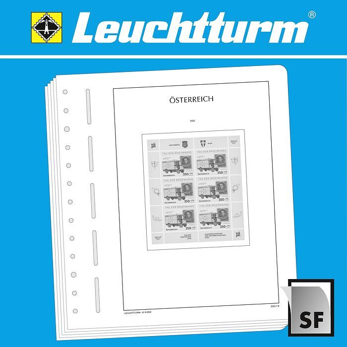 LEUCHTTURM SF-Feuilles préimprimées Autriche minifeuille,2020-2023