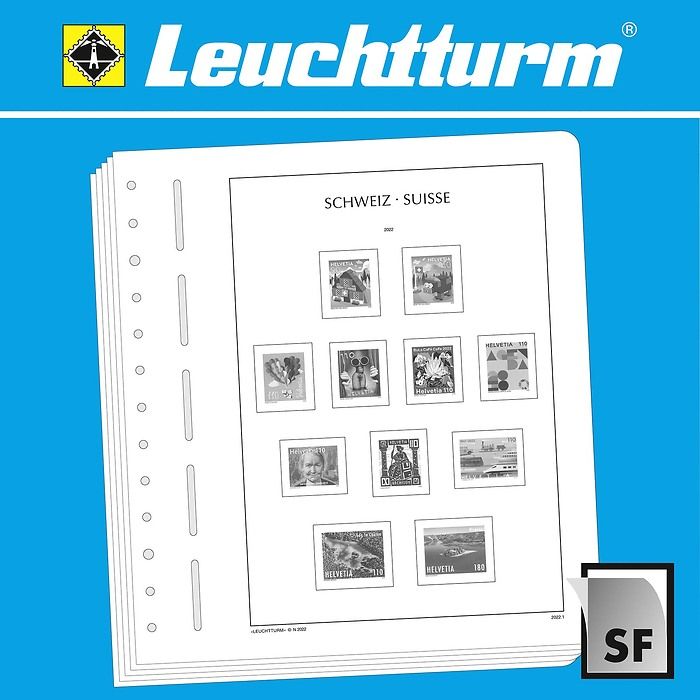 LEUCHTTURM SF-Feuilles préimprimées Suisse 2020-2023