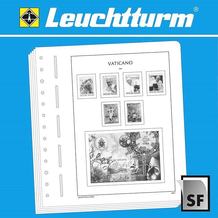 LEUCHTTURM SF-Feuilles préimprimées Vatican 2020-2023