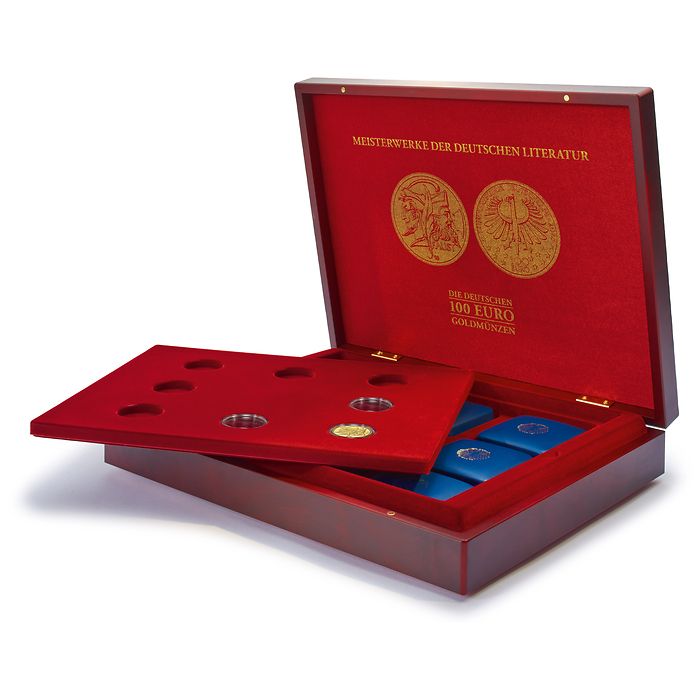 Volterra Uno - Coffret Numismatique pour 8 x 100 euros or allemandes en capsules