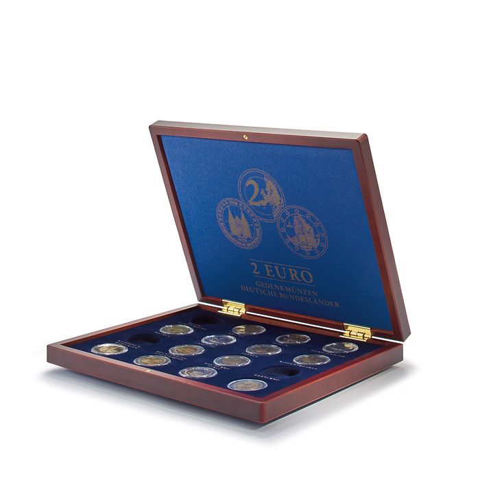 Volterra Uno - Coffret Numismatique pour 16x commémoratives  de 2€ allemandes en capsules