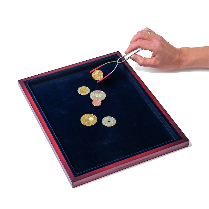 Plateau pour monnaies Butler,bleu
