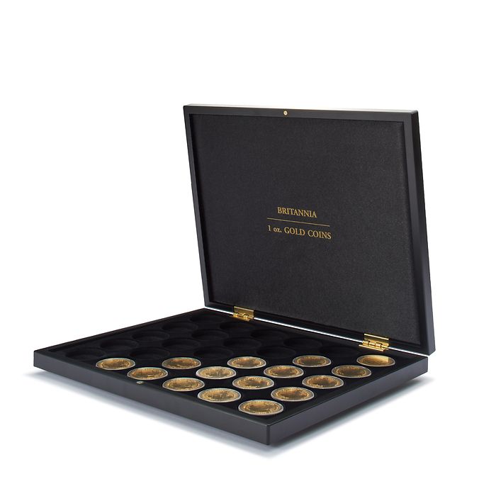 Volterra Uno - Coffret Numismatique pour 30 pièces d'or « Britannia » en capsules