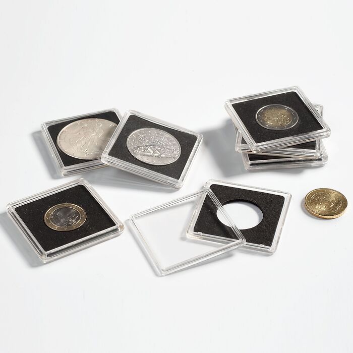 capsules Quadrum pour pièces de monnaie de diamètre intérieur 11 mm