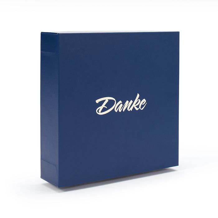 Boîte cadeau pour un lingot d’or sous blister «Danke », design classique