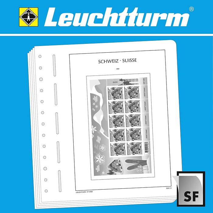 Leuchtturm feuilles complémentaires SF Suisse minifeuille 2022