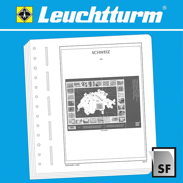 LEUCHTTURM SF Supplement Spéciales Suisse-Feuille Compl. 'Mein Kanton-unsere Schweiz' 2022