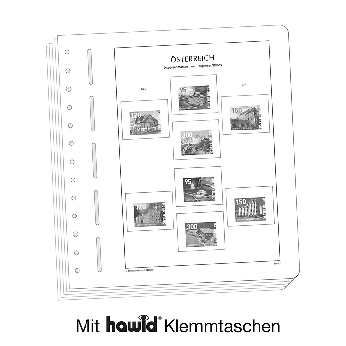 Leuchtturm feuilles complémentaires SF Autriche - Dispenser-timbres 2022