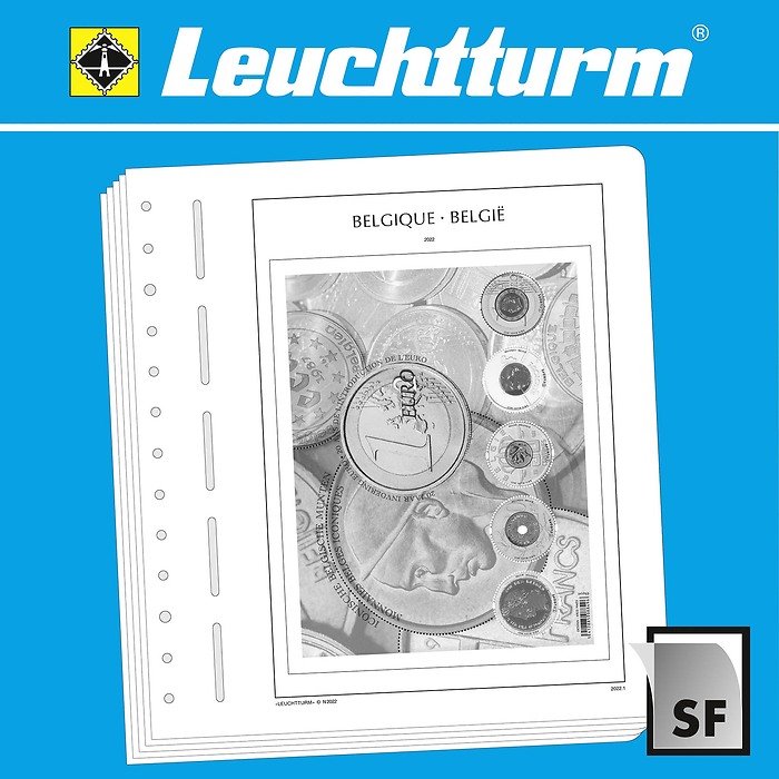 Leuchtturm feuilles complémentaires SF Belgique 2022