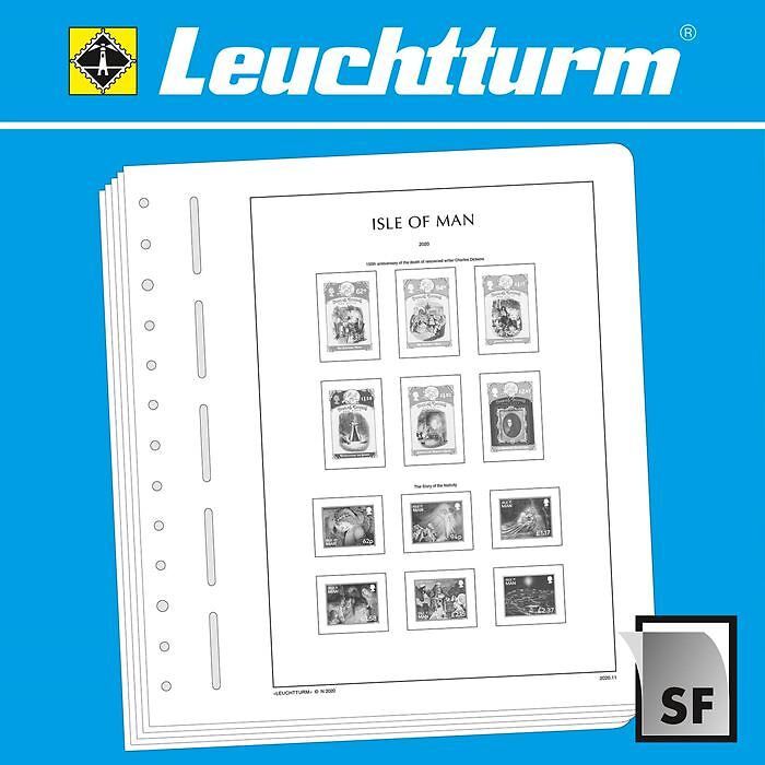 Leuchtturm feuilles complémentaires SF Ile de Man 2022