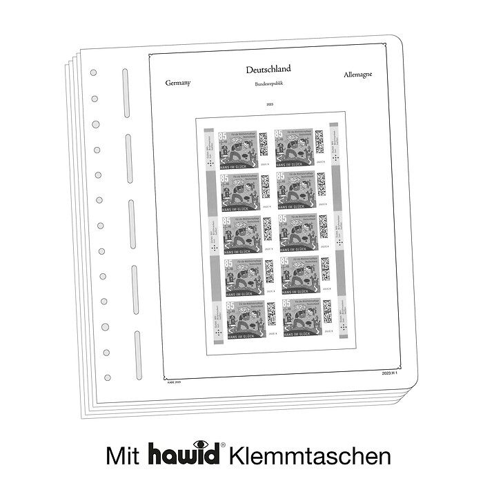 KABE feuilles complémentairesOF République Fédérale d'Allemagne carnet de timbres 2023