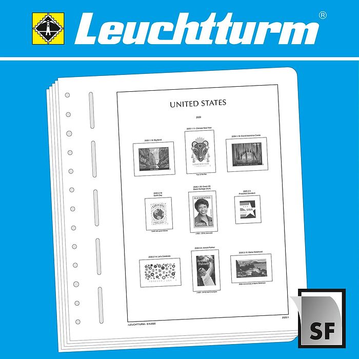 Leuchtturm feuilles complémentaires SF Etats-Unis 2023