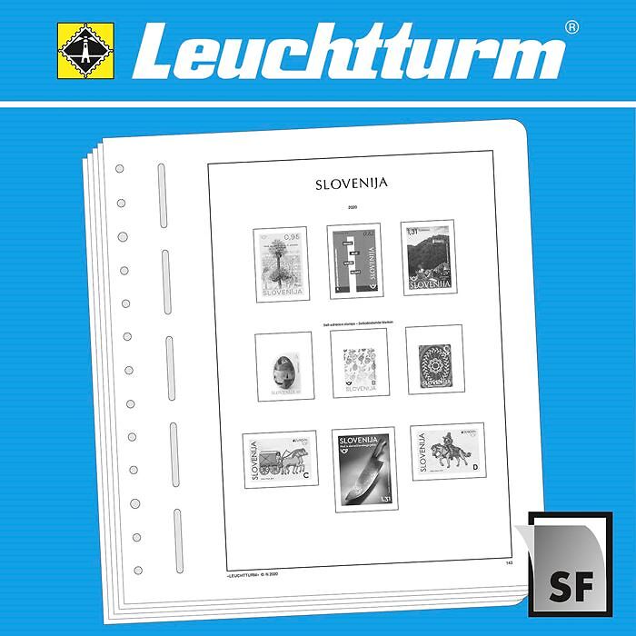 Leuchtturm feuilles complémentaires SF Slovénie 2023