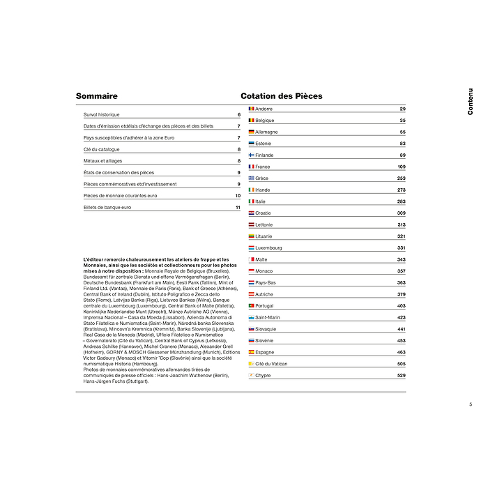 Euro Catalogue pour pièces et billets 2025, français