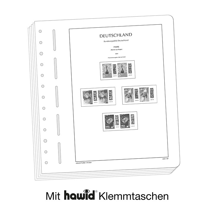 Leuchtturm feuil. compl. SF RFA -paires horizontales (sériecourante) 2024