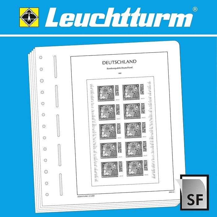 LEUCHTTURM feuil. compl. SF RFA  carnet de timbres 2024