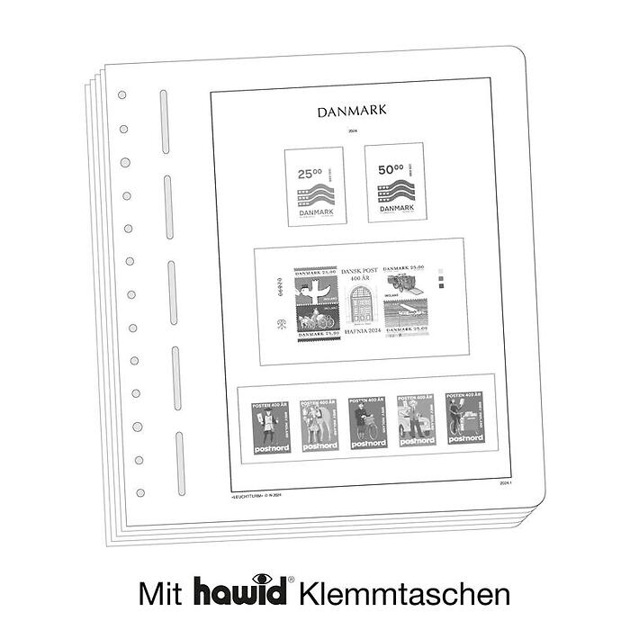 Leuchtturm feuilles complémentaires SF Danemark 2024