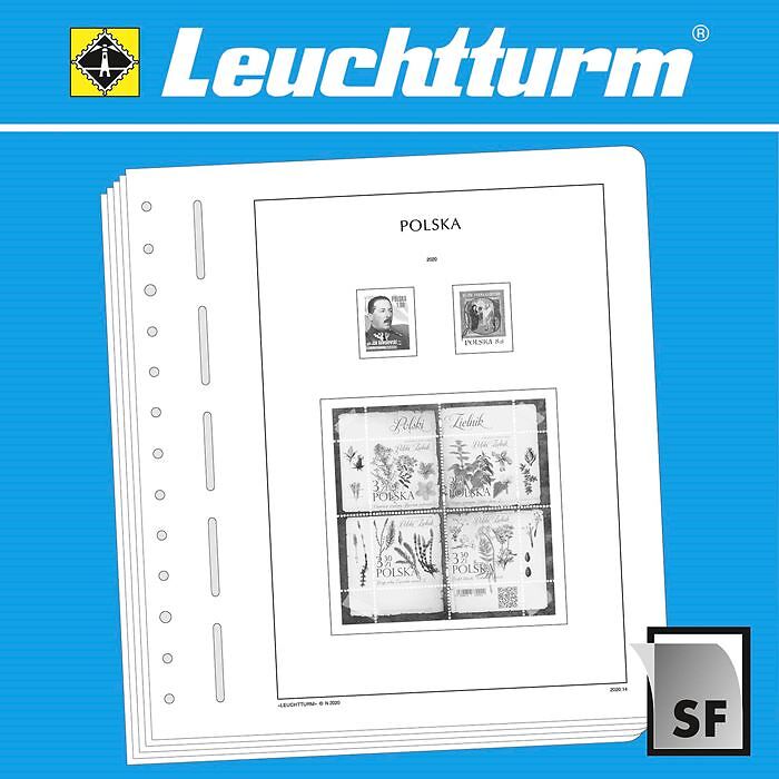 Leuchtturm feuilles complémentaires SF Pologne 2024