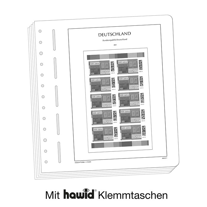 Leuchtturm SF Feuilles préimprimées Allemagne carnet de timbres