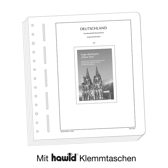 Leuchtturm feuilles complémentaires SF Rép. Fédérale d'Allemagne Crypto-timbres 2024