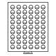 Médaillier MB 54 Compartiments circulaires de 26 mm Ø, teinte fumée