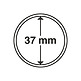 Capsules pour pièces de monnaie diamètre intérieur 37 mm