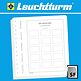 Leuchtturm feuilles d'album neutres pour timbres de distributeur type 'Klüssendorf', RFA