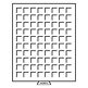 Médaillier MB 80 Compartiments carrés jusqu'à 24 mm Ø, teinte fumée