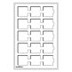 Tab plateaux L avec 15 cases pour  cadres cartonnés jusqu'à  50x50 mm, bleu