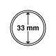 Capsules pour pièces de monnaie diamètre intérieur 33 mm