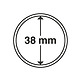 Capsules pour pièces de monnaie diamètre intérieur 38 mm