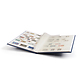 Classeur Basic, DIN A4, 16 pages blanches, couverture non matelassée, bleu
