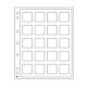 Feuilles en plastiques Encap,  transparentes pour 20 pièces  capsules Quadrum 50 x 50 mm