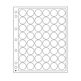 Feuilles en plastique Encap pour 48 capsules avec un diamètre  de l'int´rieur de 24 à 25mm