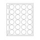 Feuilles en plastique Encap pour 24 capsules de diamètre intérieur de 36 à 37 mm