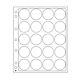 Feuilles en plastique Encap pour 20 capsules avec un diamètre  de l'int´rieur de 38 à 39mm
