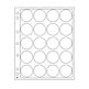 Feuilles en plastique Encap pour 20 capsules avec un diamètre  de l'int´rieur de 38 à 39mm