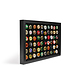 Vitrine Finestra P60 pour 60 plaques de muselets/capsules de bière, noire